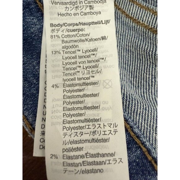 Madewell 9” Mid-Rise Skinny Crop Jeans Womens Size 27 Button-Front Medium Wash - Picture 7 of 7